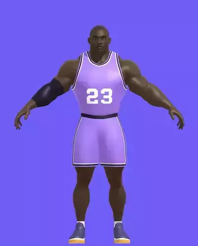BasketBall Character Low-poly 3D model