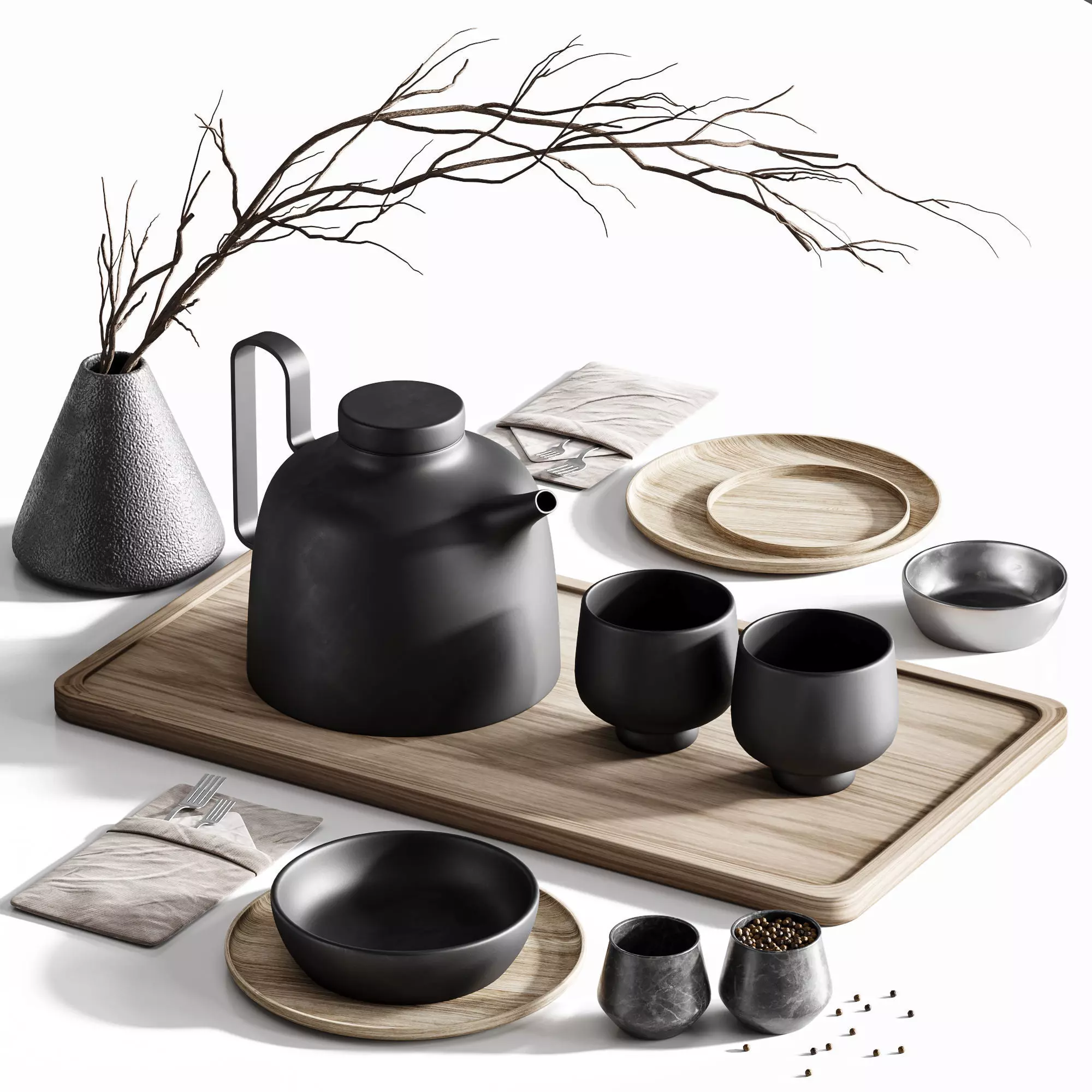 Tableware set03 3D model