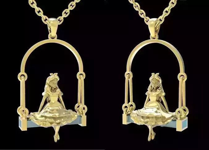 Alice in Wonderland Pendant