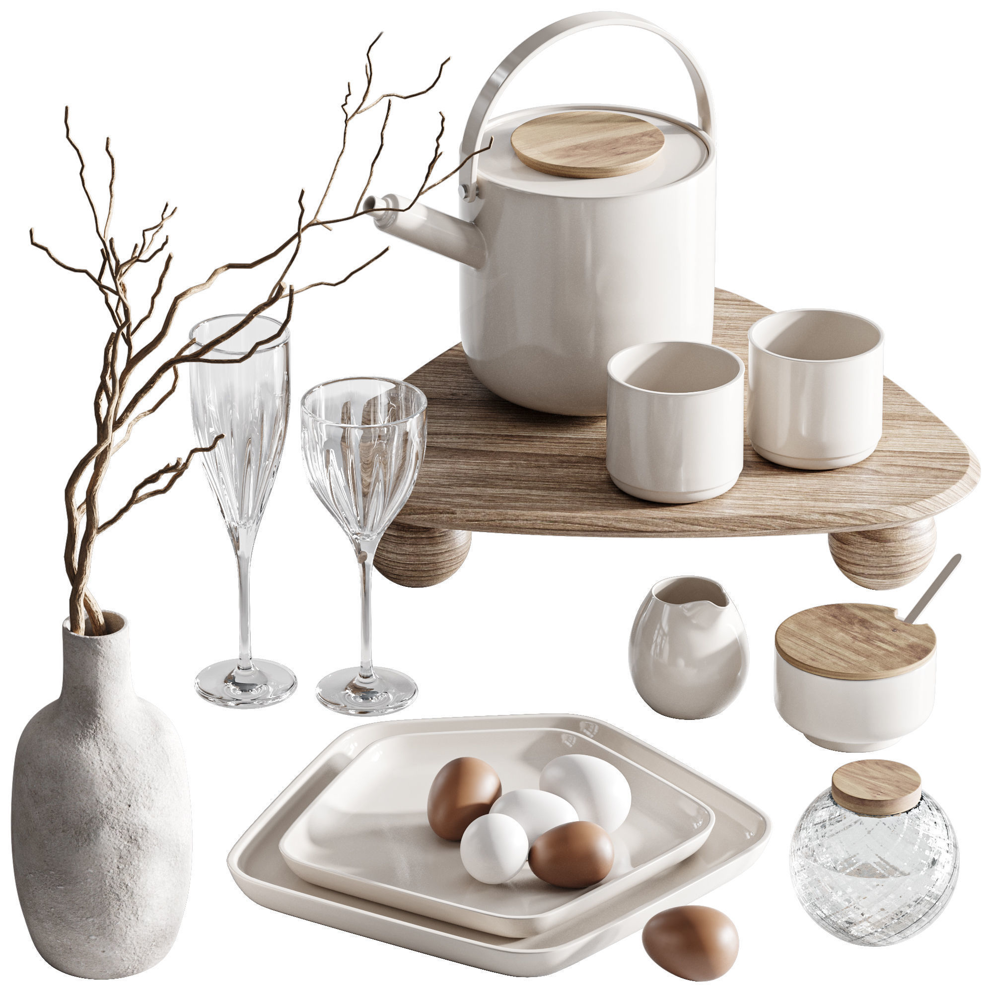 Tableware set04 3D model_1