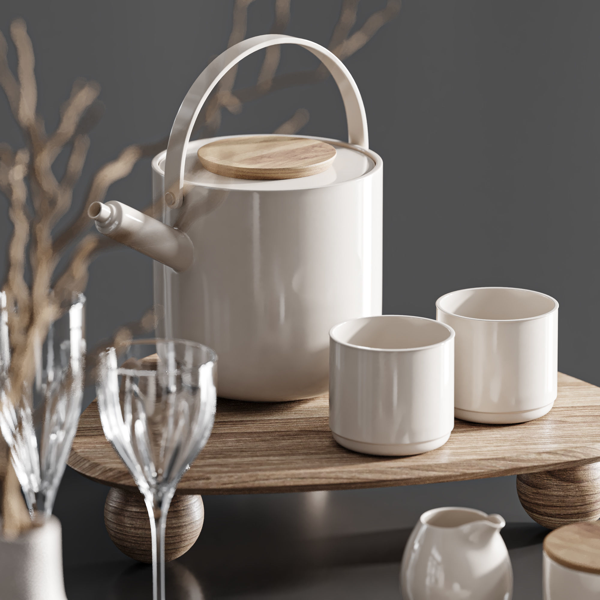 Tableware set04 3D model_3