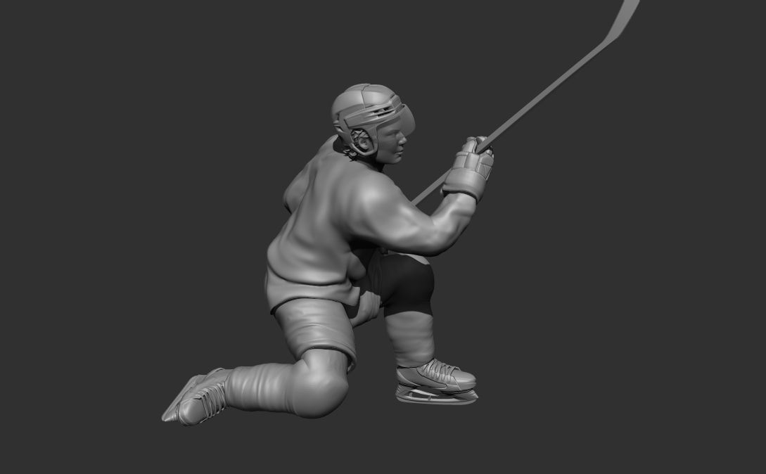 Hockey Player pose Connor Bedard inspired Chicago blackhawks 3D print model_2