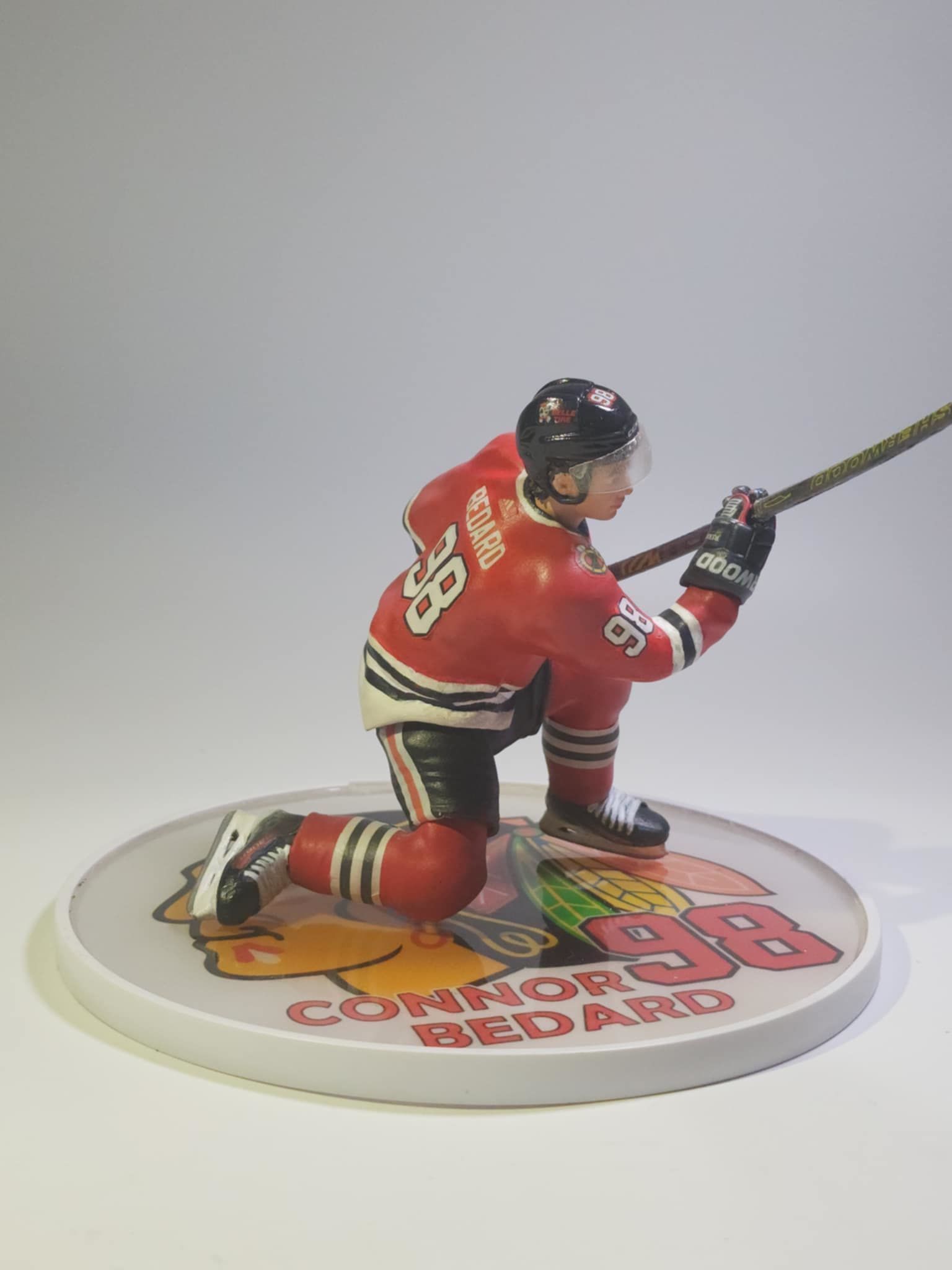 Hockey Player pose Connor Bedard inspired Chicago blackhawks 3D print model_12