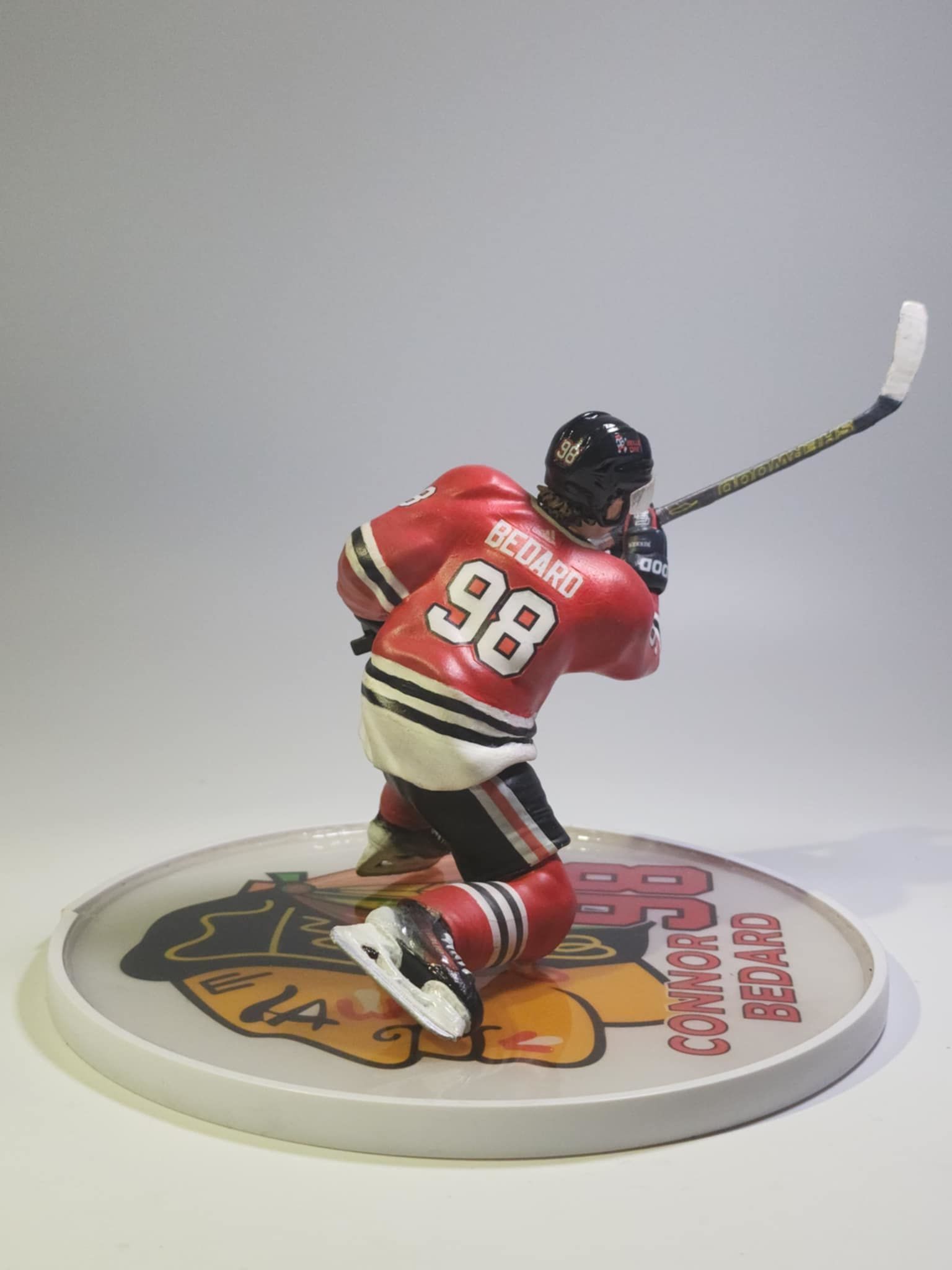 Hockey Player pose Connor Bedard inspired Chicago blackhawks 3D print model_11