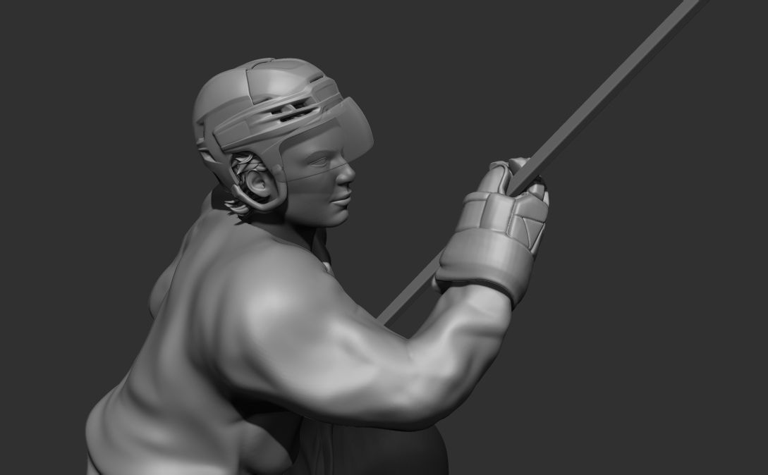 Hockey Player pose Connor Bedard inspired Chicago blackhawks 3D print model_6