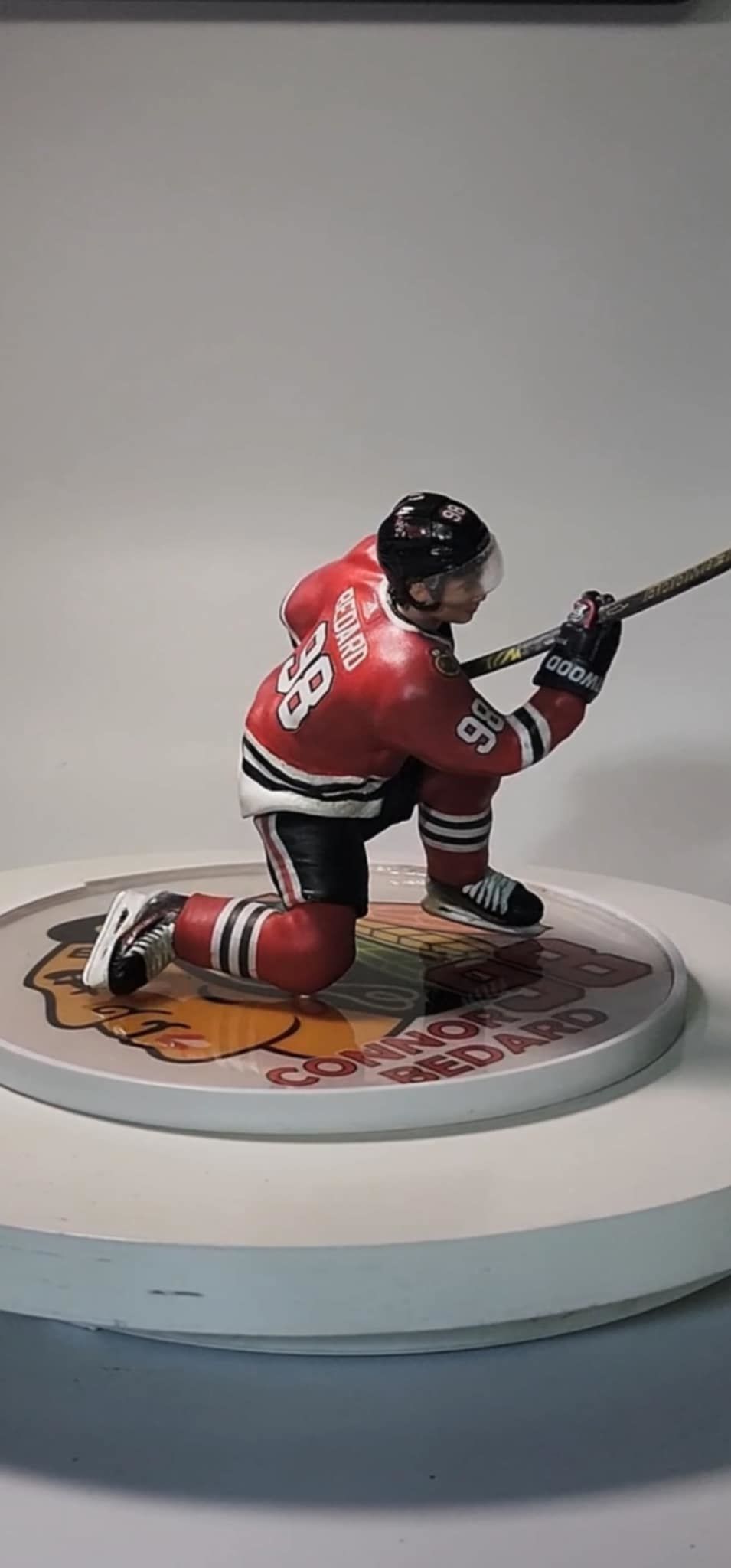 Hockey Player pose Connor Bedard inspired Chicago blackhawks 3D print model_7