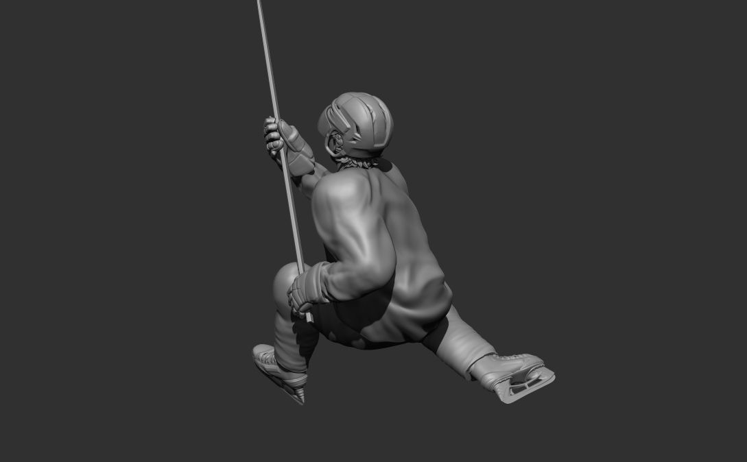 Hockey Player pose Connor Bedard inspired Chicago blackhawks 3D print model_5