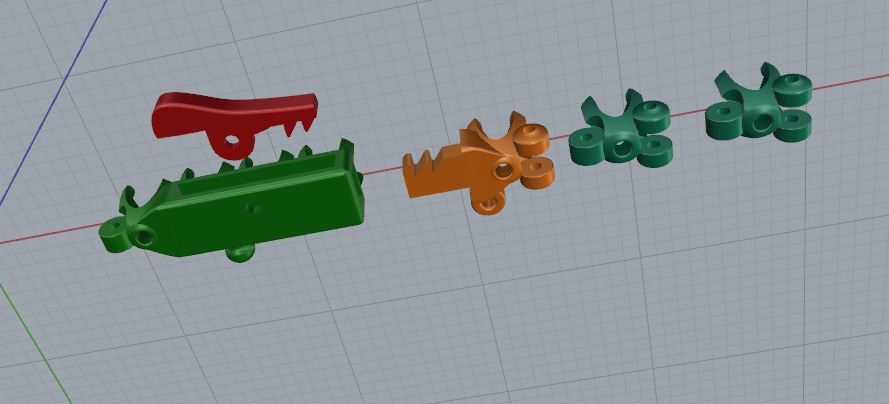 Bracelet Tennis Model 6449 3D print model_2