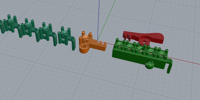 Bracelet Tennis Model 6443 3D print model_2