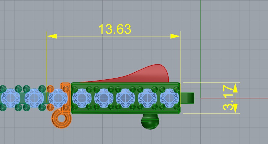 Bracelet Tennis Model 6443 3D print model_4