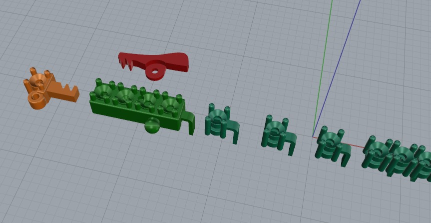 Bracelet Tennis Model 6441 3D print model_2