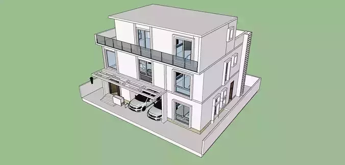 House with two floors fully furnished