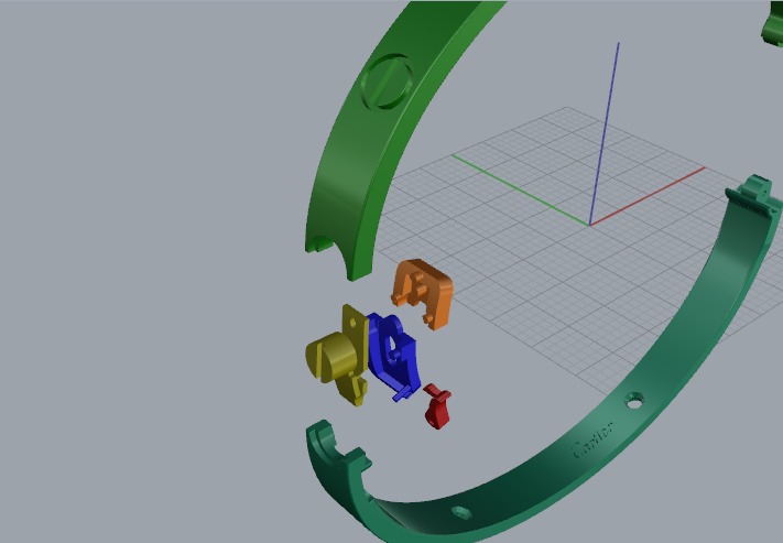 Bracelet size 17 Model 6425 3D print model_3