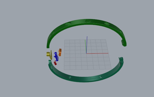 Bracelet size 17 Model 6425 3D print model_2