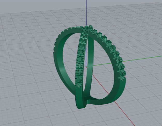 Ring X Model 6421 3D print model_3