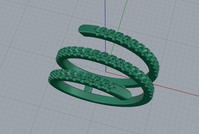 Ring Model 6419 3D print model_2