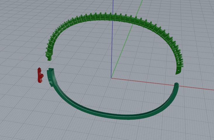 Bracelet size 19 Model 6413 3D print model_2