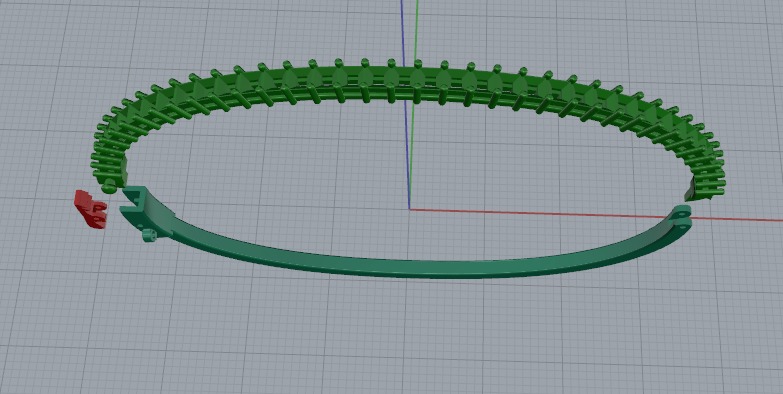 Bracelet size 19 Model 6413 3D print model_4
