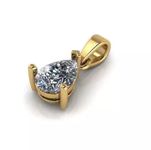 Pear Pendant Model 6412 3D print model_0