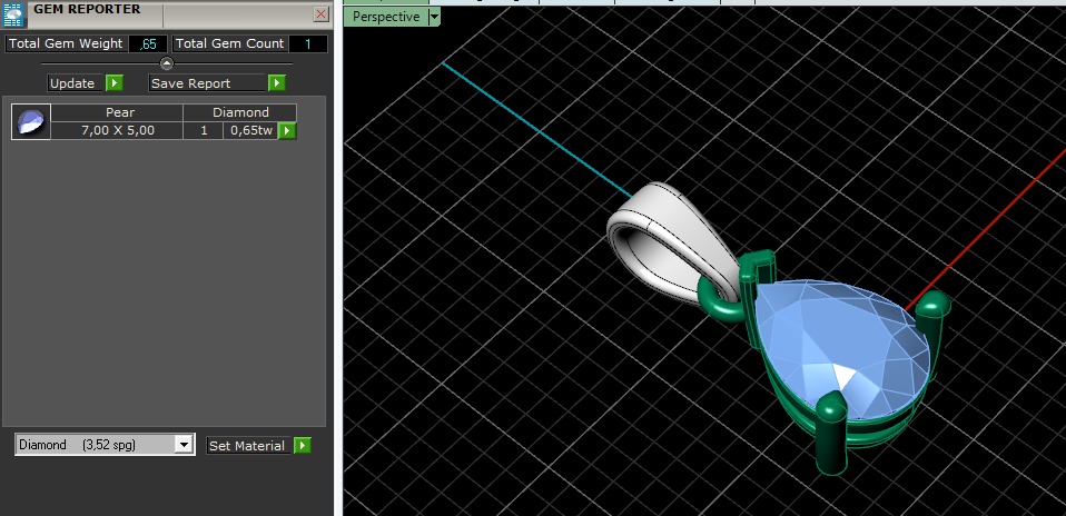 Pear Pendant Model 6412 3D print model_7