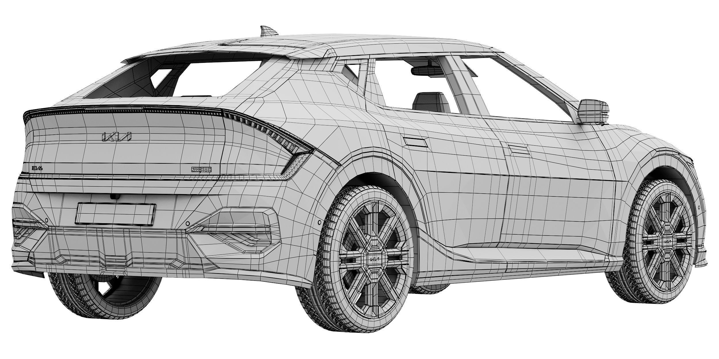 Kia EV6 GT-Line 2025 3D model_16