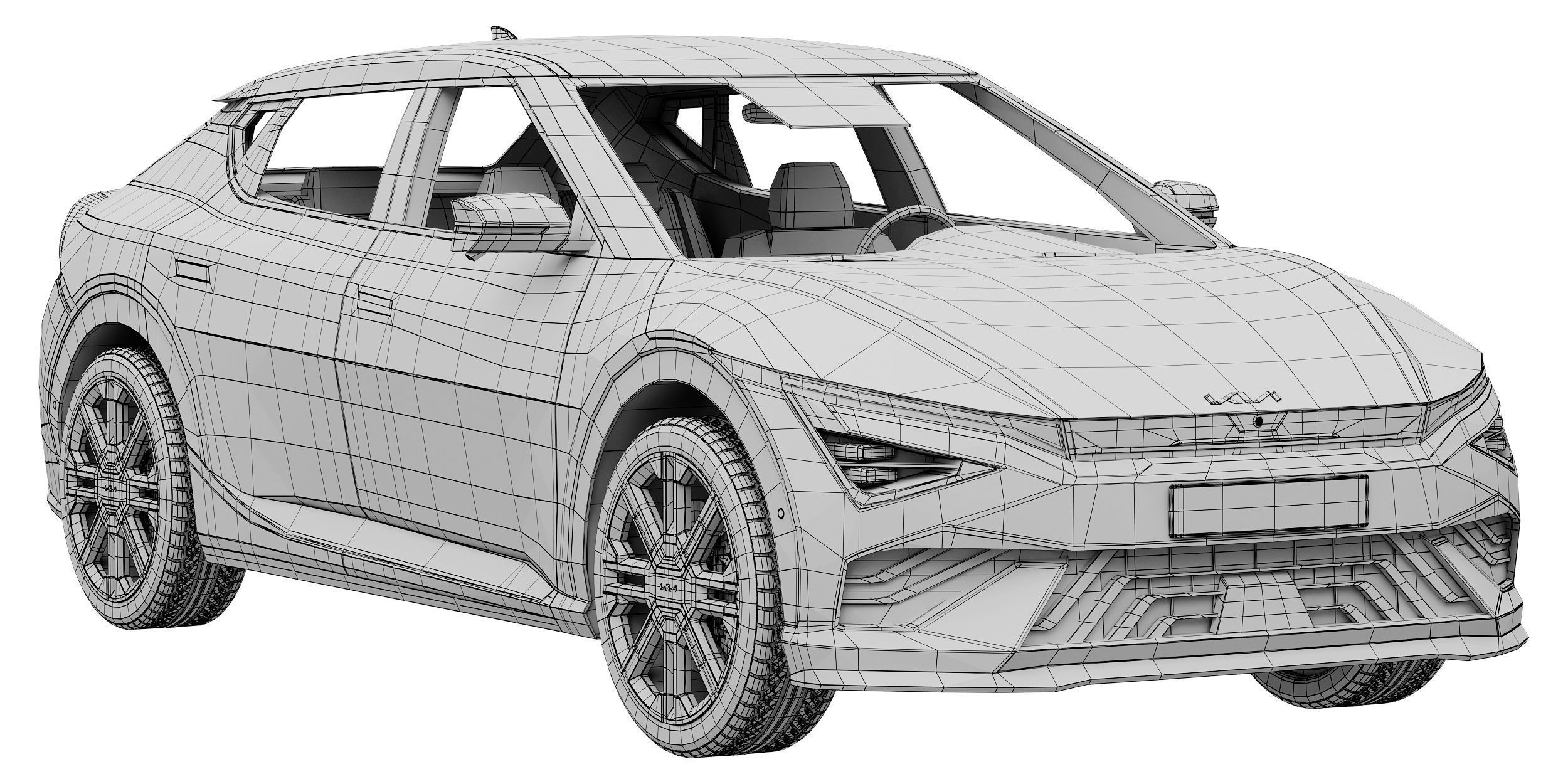 Kia EV6 GT-Line 2025 3D model_14