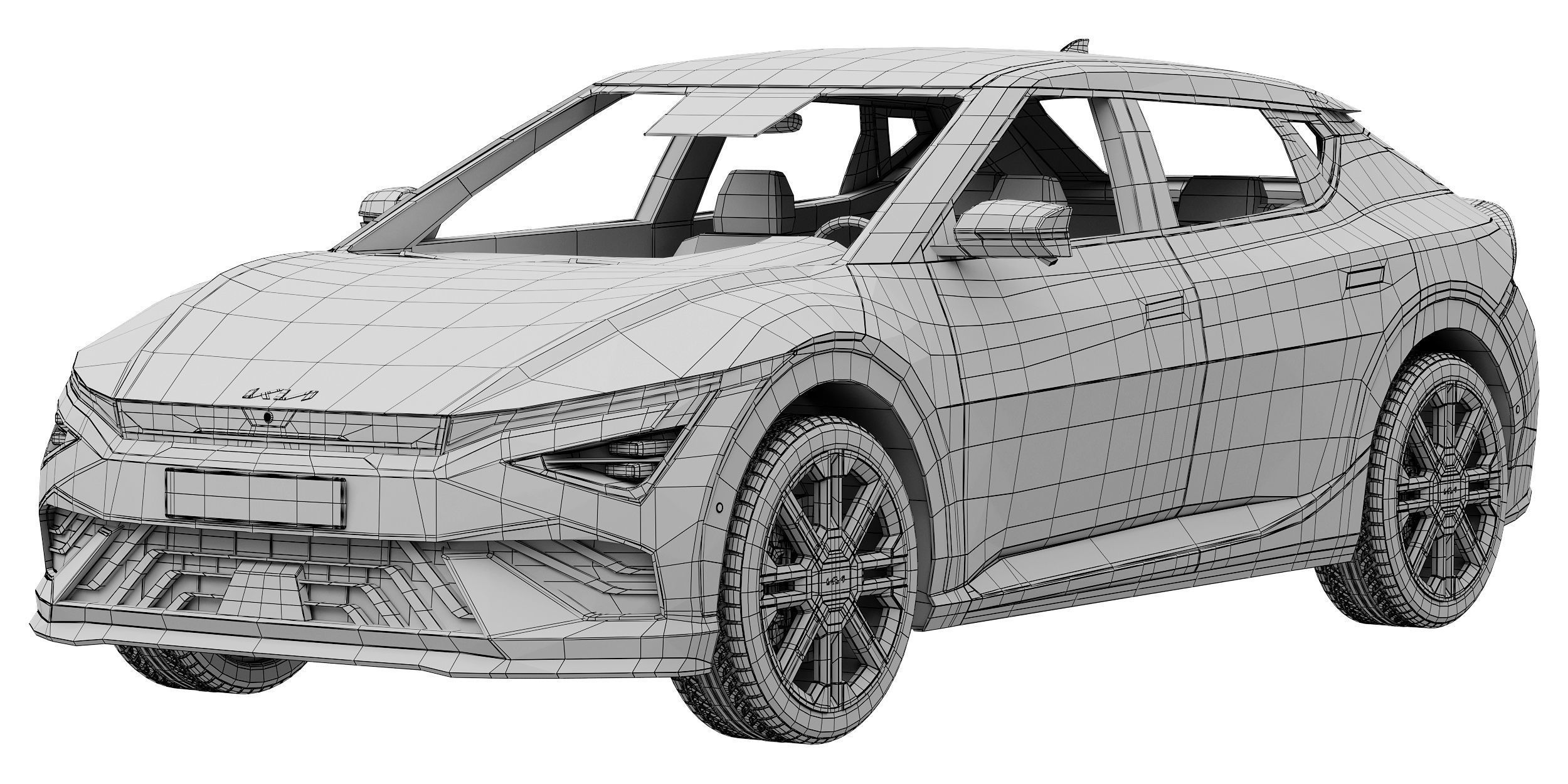 Kia EV6 GT-Line 2025 3D model_13