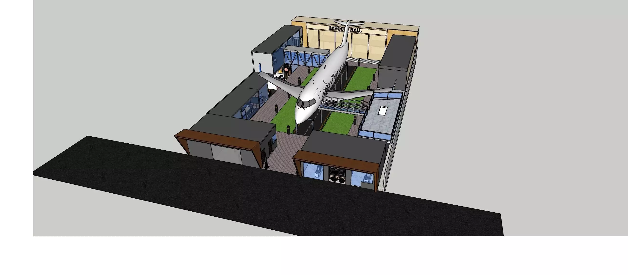 Aeroplane restaurant  3D model_0