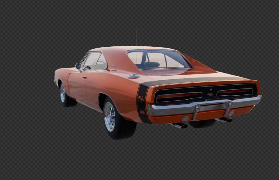 Dodge Charger 1969 3D model_7