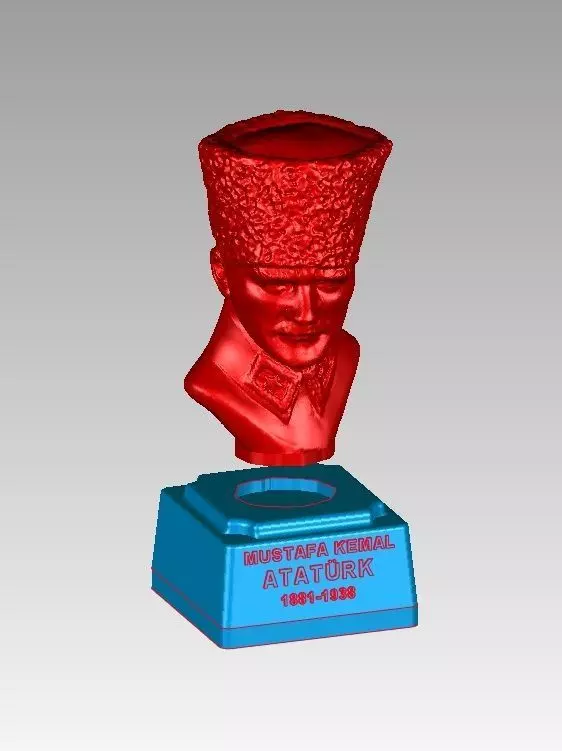 Mustafa Kemal Ataturk 3D print model_0