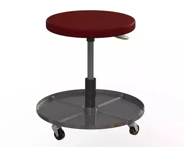 Pneumatic Adjustable Roller Seat for Mechanics