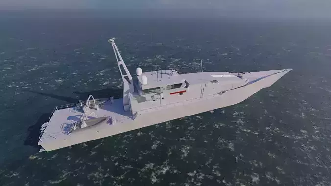 Frigate type-Warship 3D model