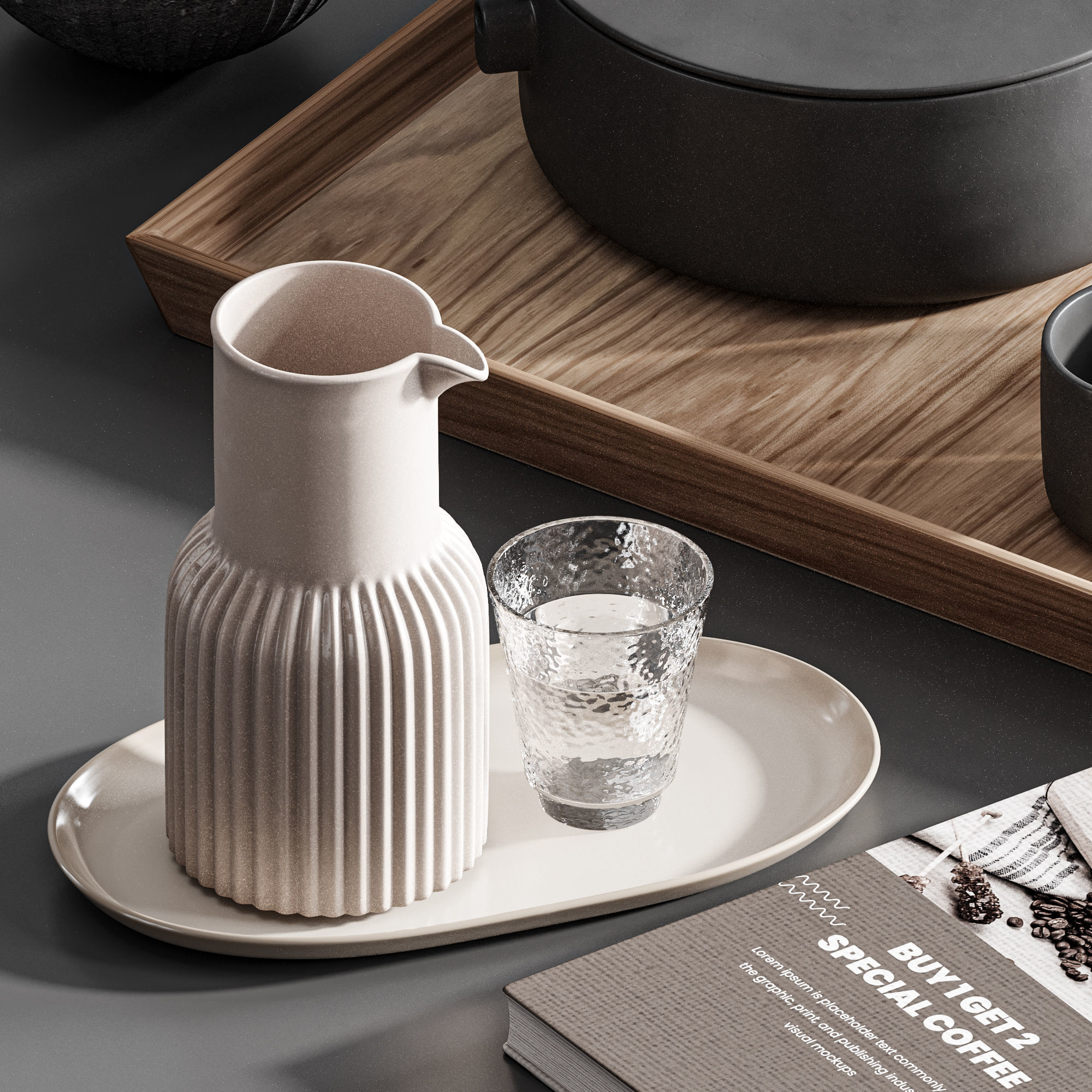 Tableware set05 3D model_2