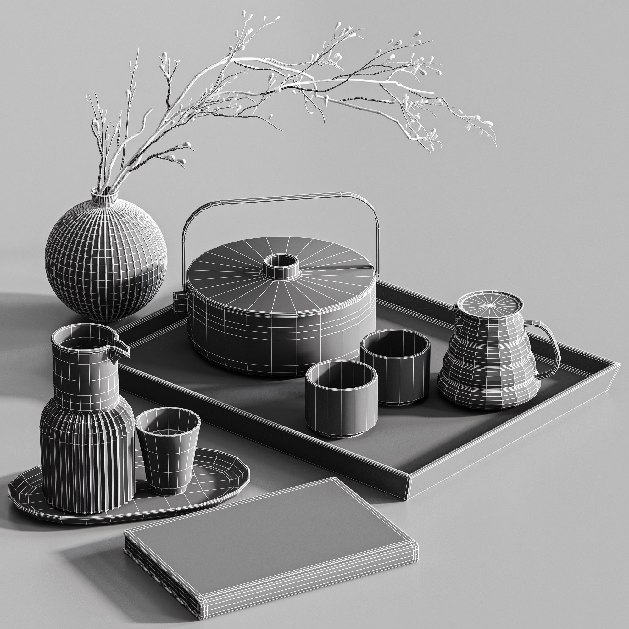 Tableware set05 3D model_3