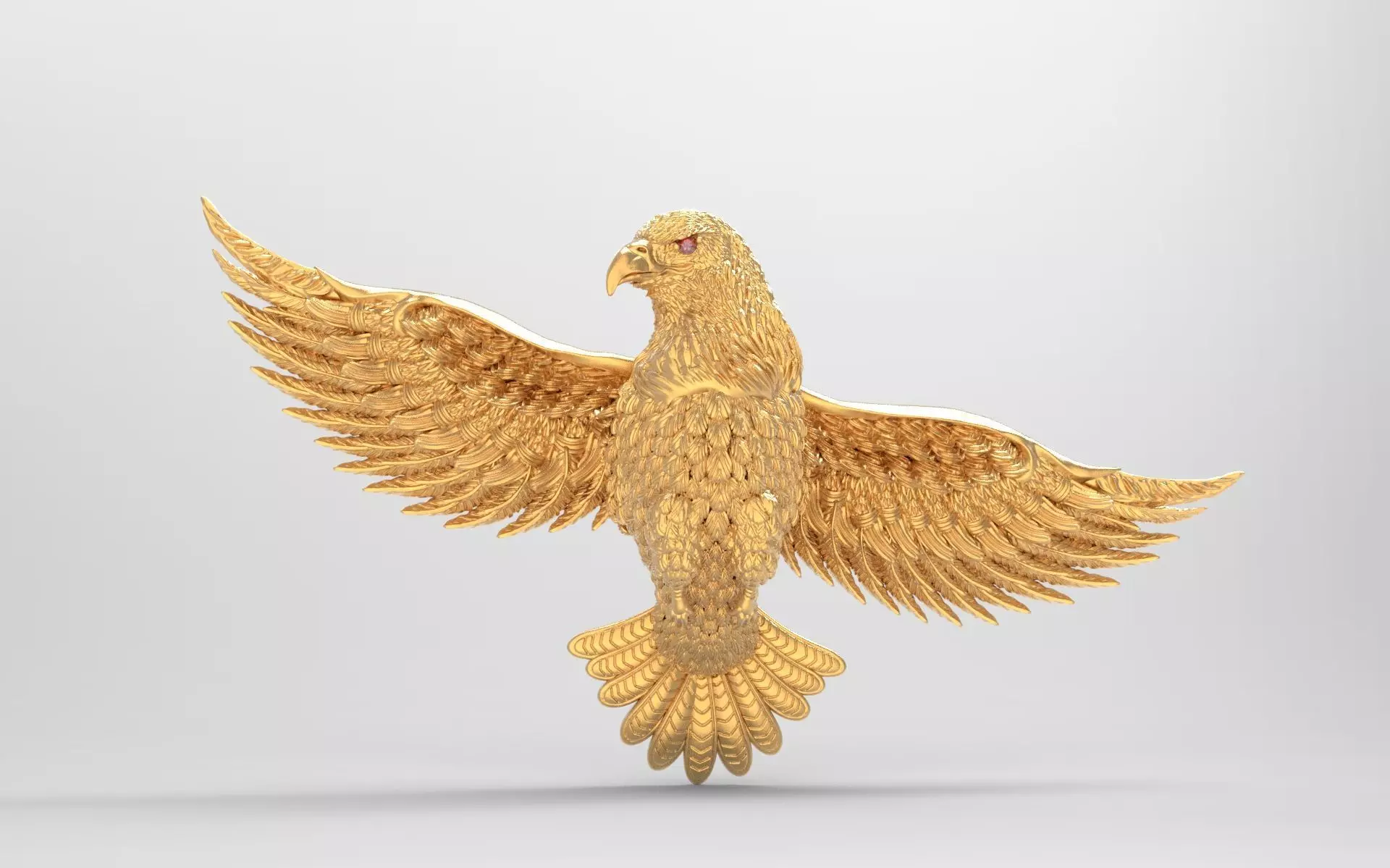 eagle brooch 3D print model