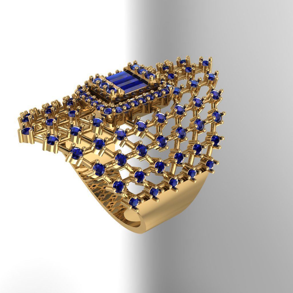 luxury ring 3D print model_1
