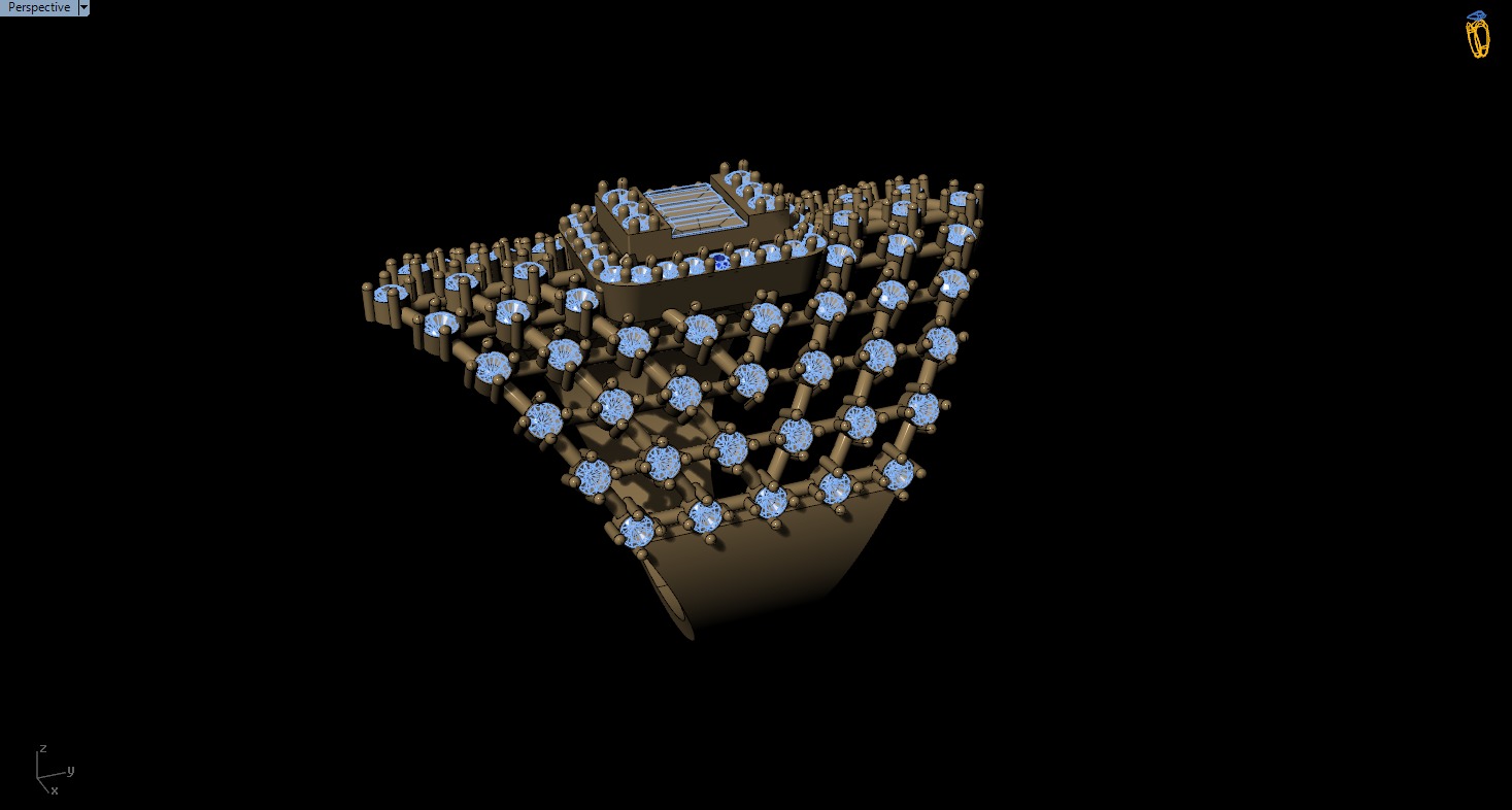 luxury ring 3D print model_3