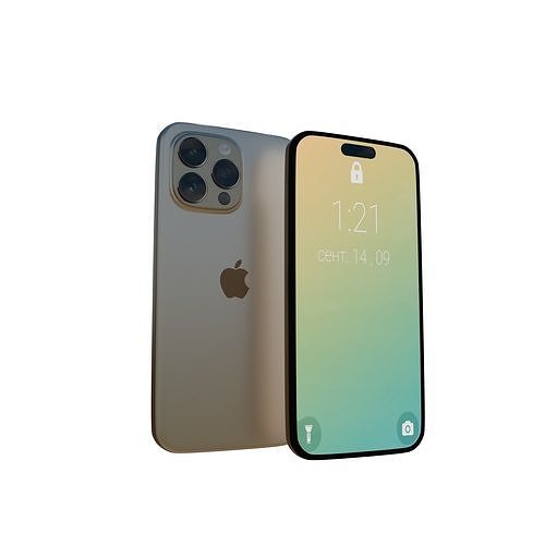 iPhone 16 Pro Max Low-poly 3D model