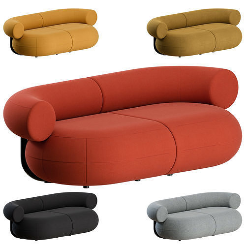 Fat Sofa 2 Seater by TomDixon 3D model