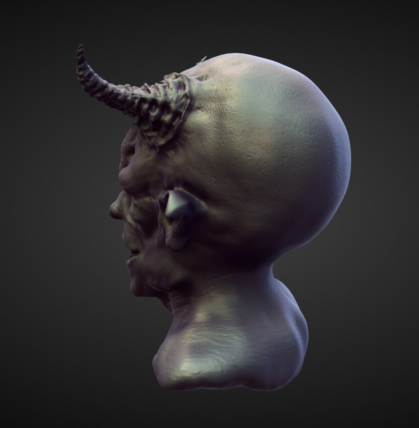 HEAD57 high poly sculpt 3D model_1