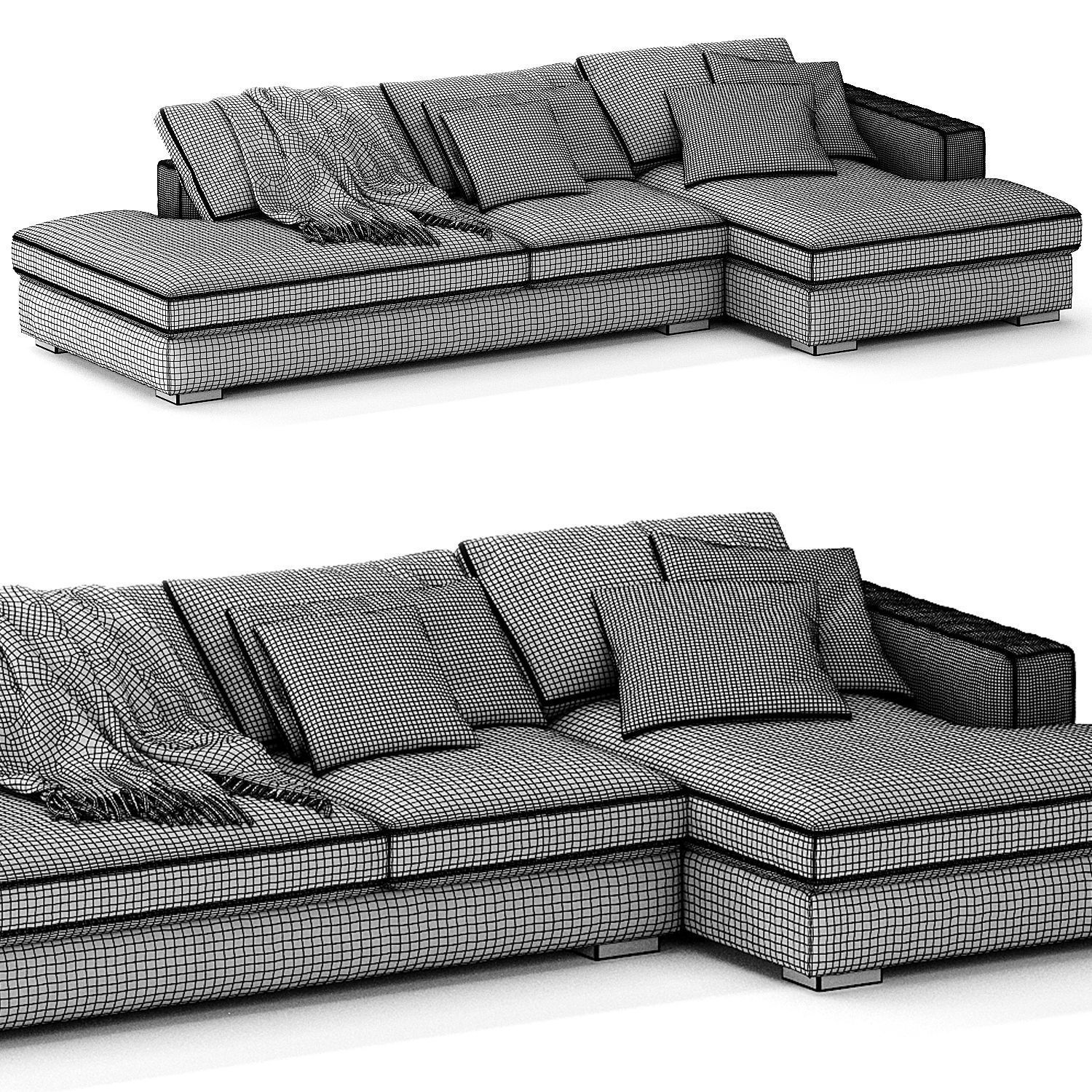 Sofa BoConcept Cenova Chaise Longue 3D model_4