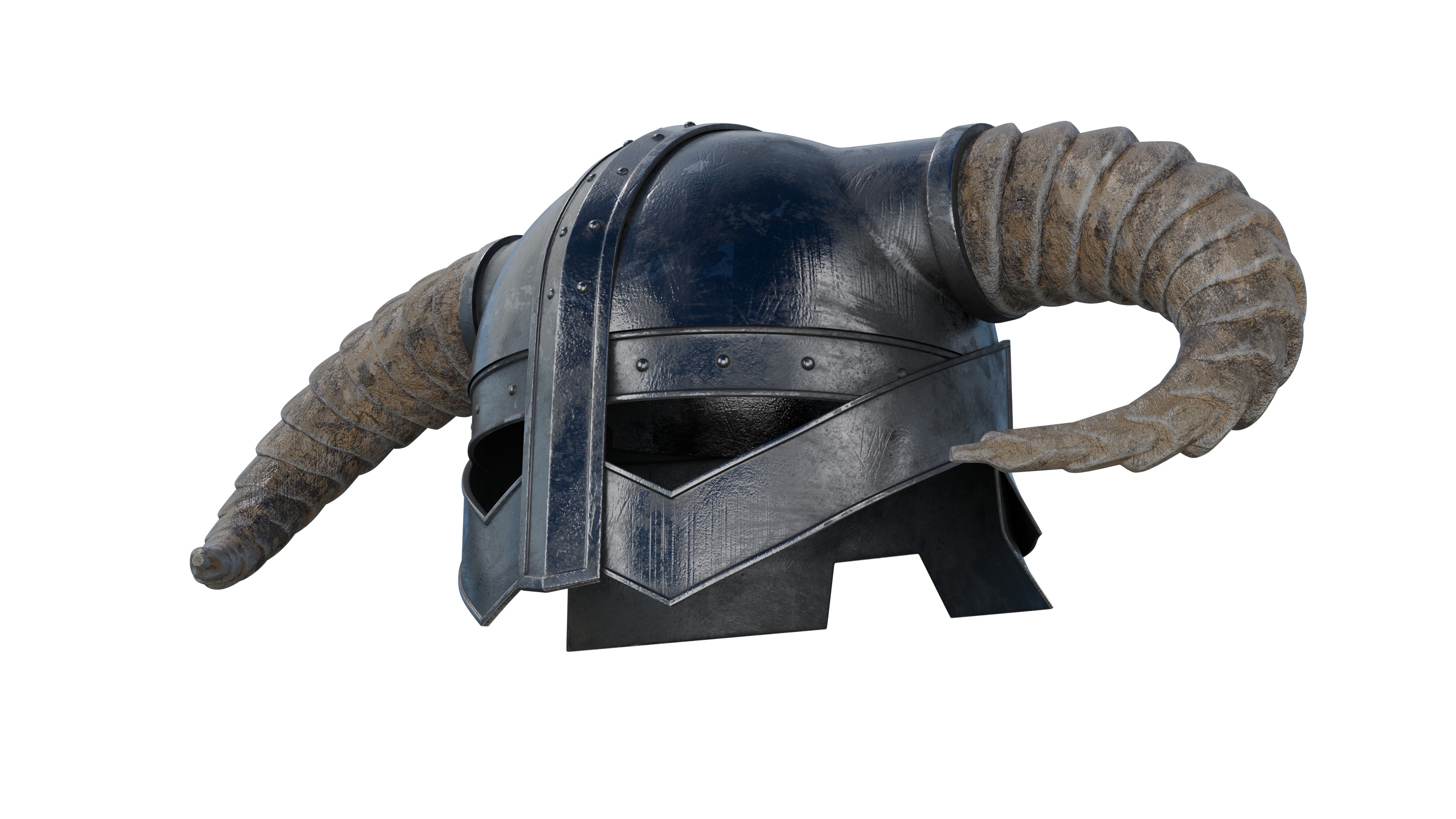 Legendary Skyrim Helmet Low-poly 3D model_3