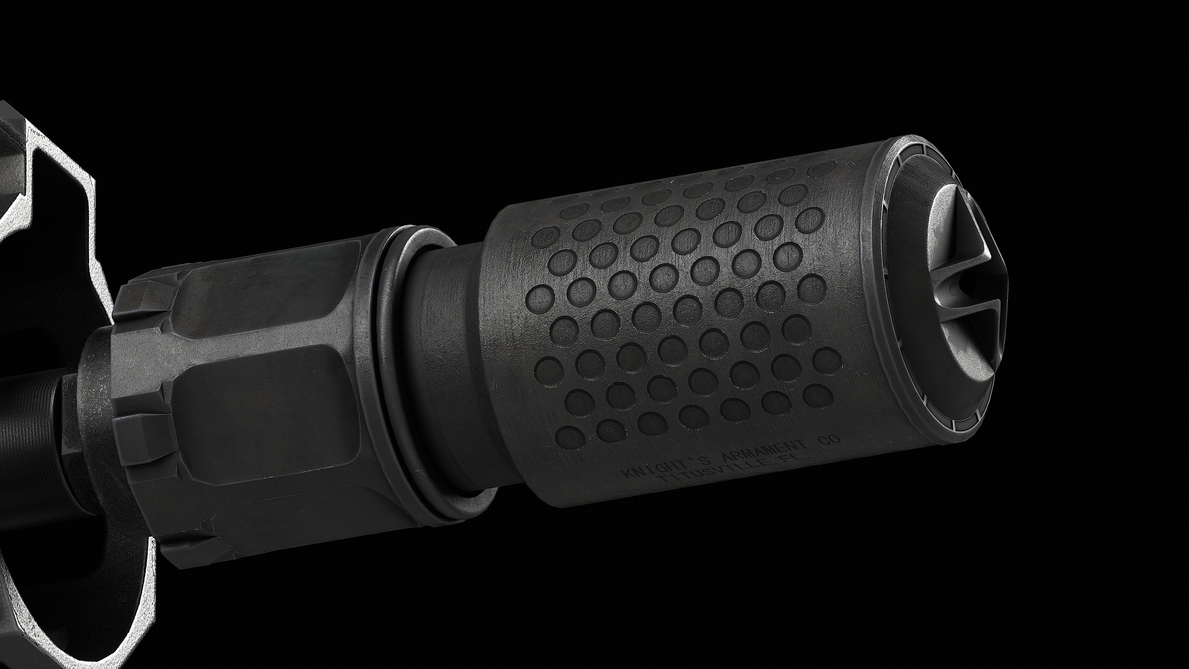 KAC Suppressor QDC MCQ-PRT Low-poly 3D model_5