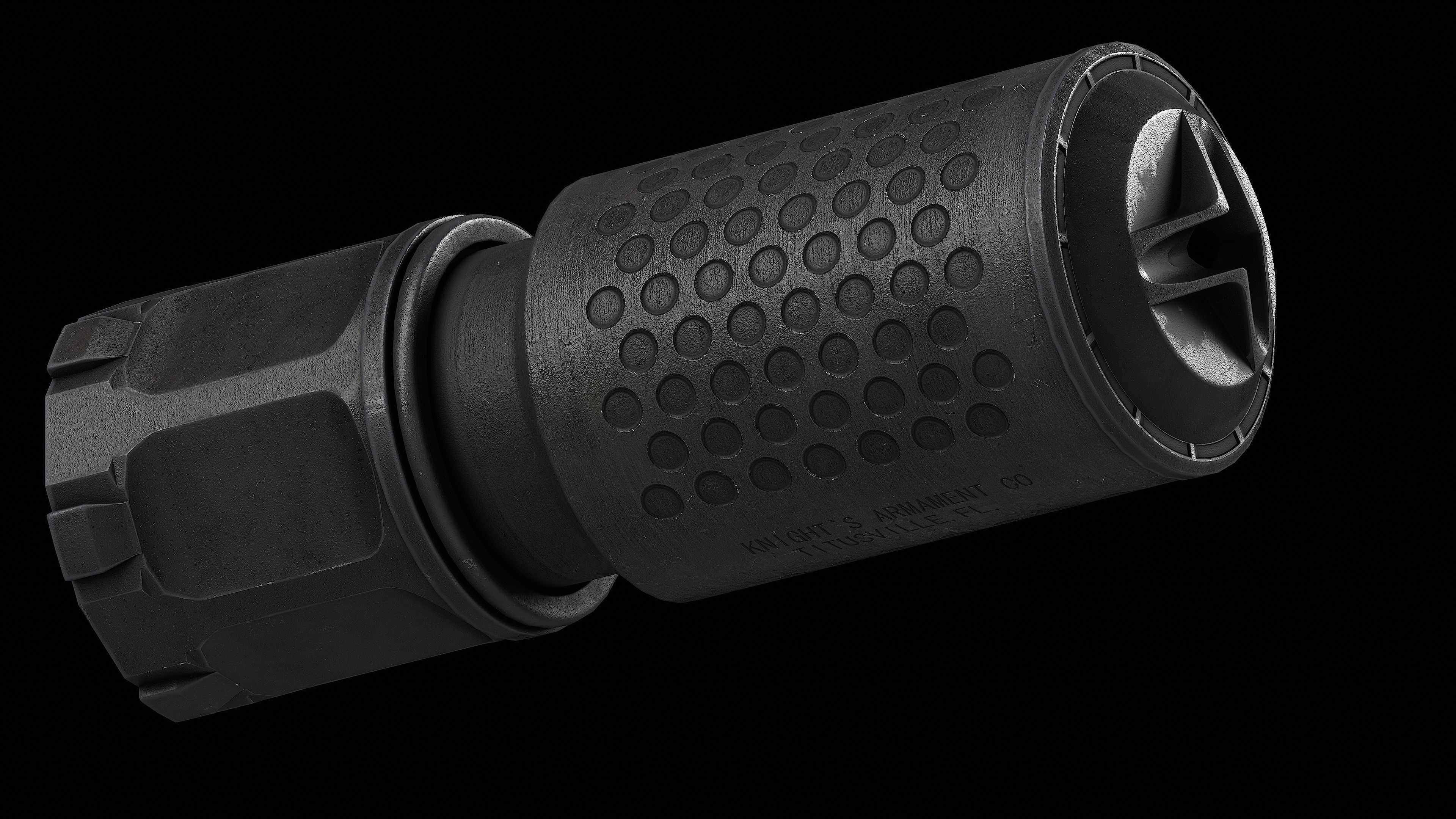 KAC Suppressor QDC MCQ-PRT Low-poly 3D model_1