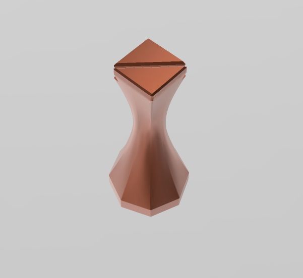 hexagon to square chess 3D print model_10