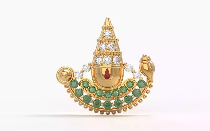 Diamond  Balaji pendent 