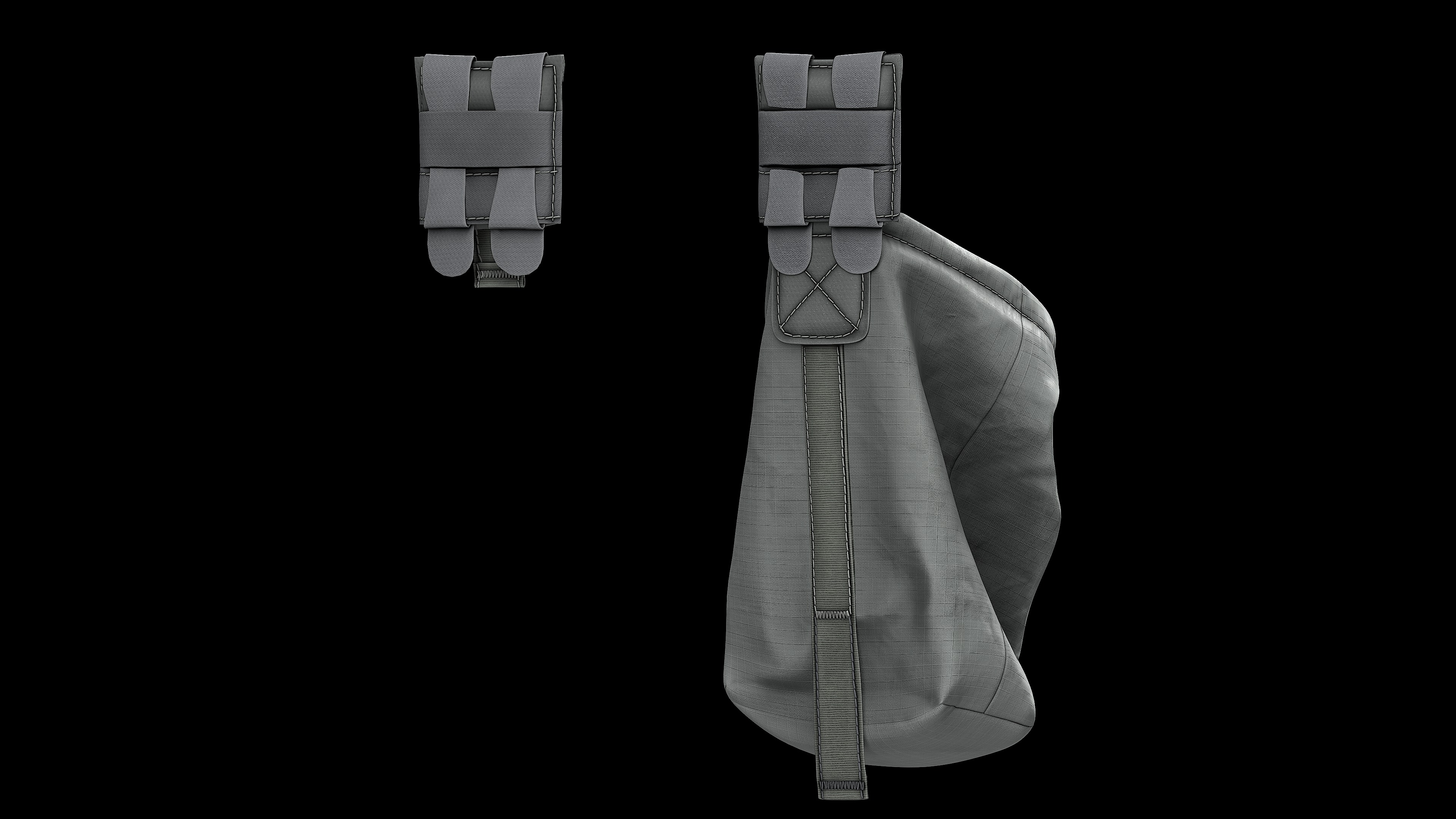 BlueForce TenSpeed UltraLight DumpPouch Low-poly 3D model_5