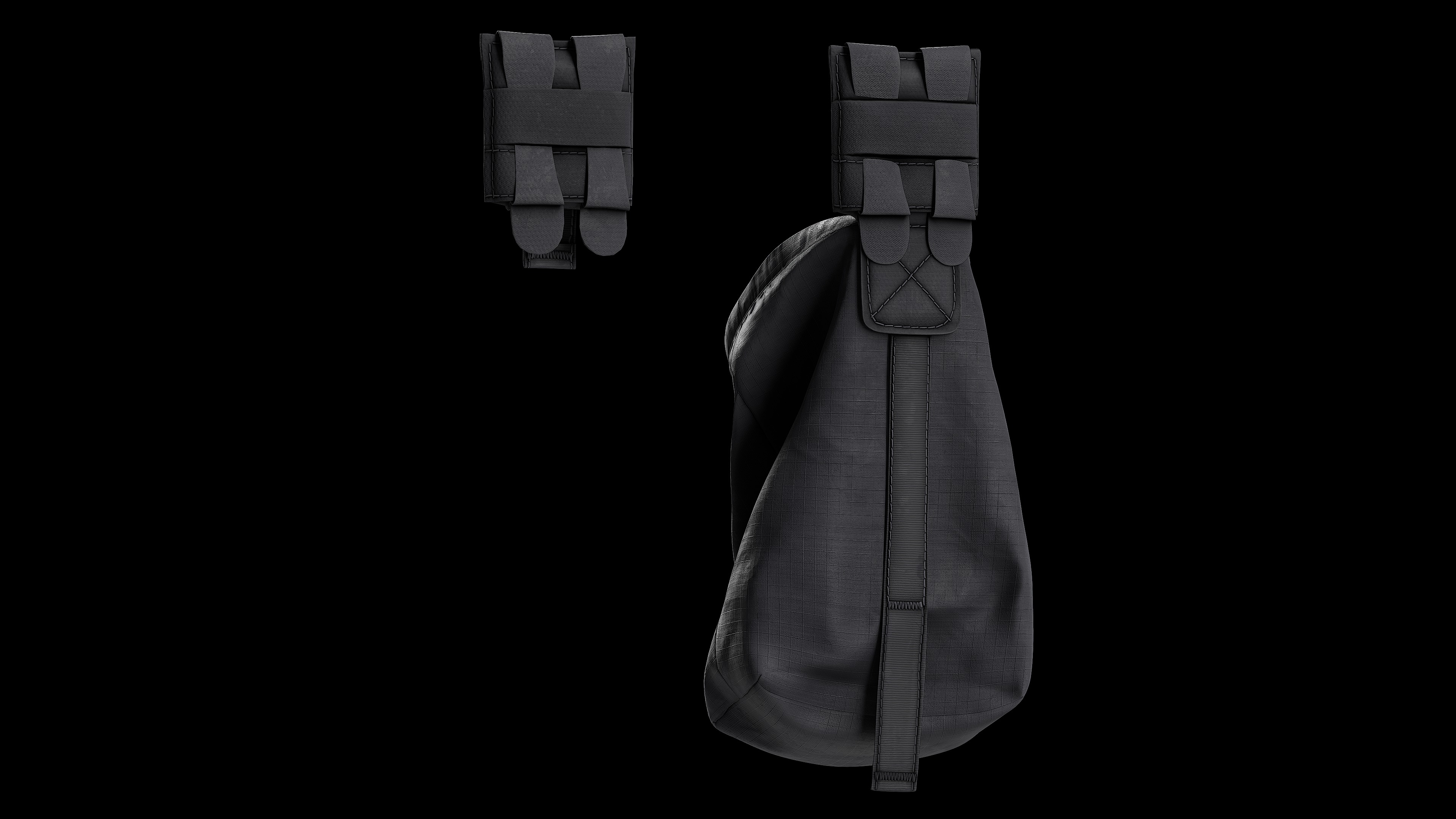 BlueForce TenSpeed UltraLight DumpPouch Low-poly 3D model_11