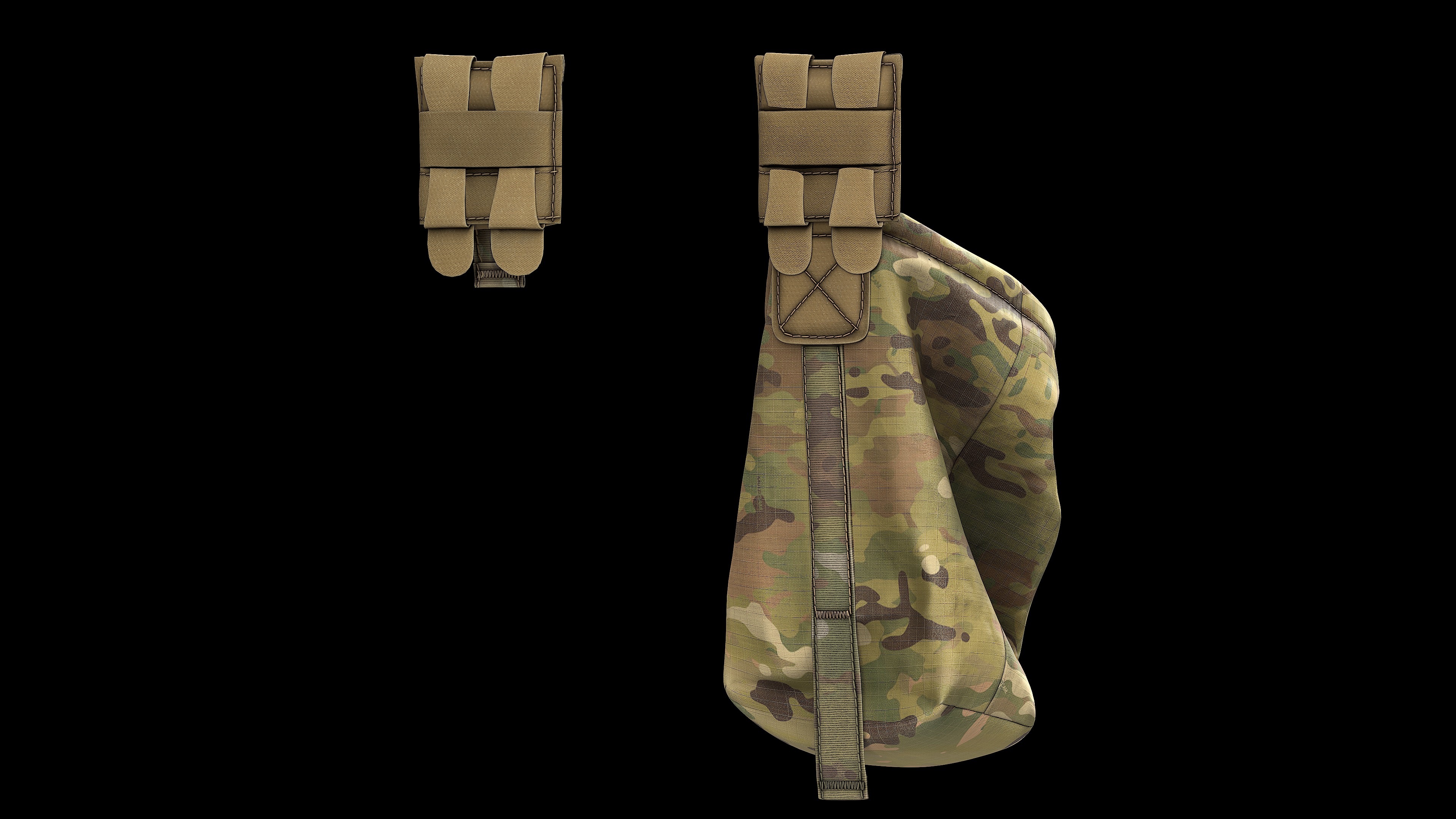 BlueForce TenSpeed UltraLight DumpPouch Low-poly 3D model_7