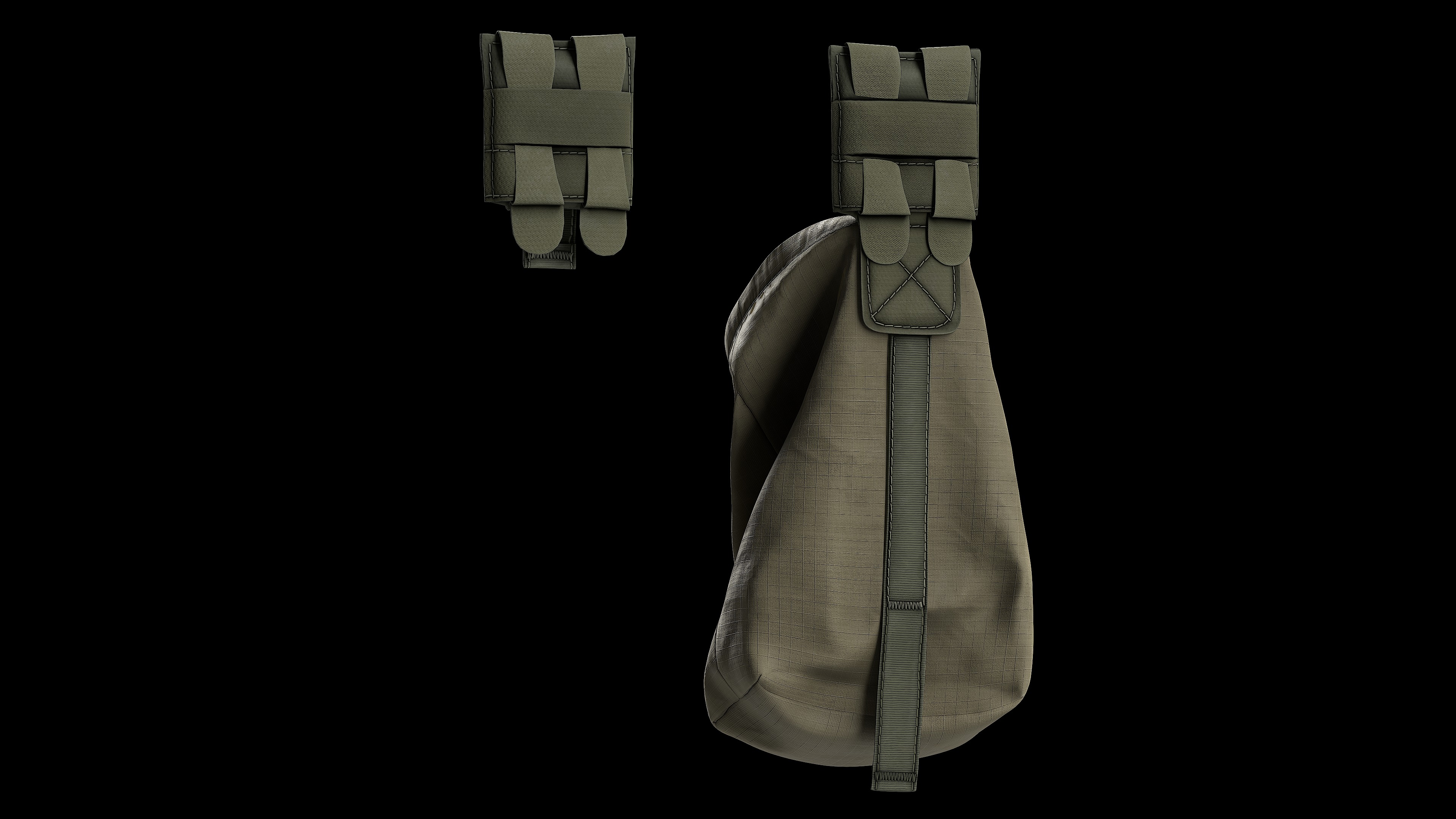 BlueForce TenSpeed UltraLight DumpPouch Low-poly 3D model_13